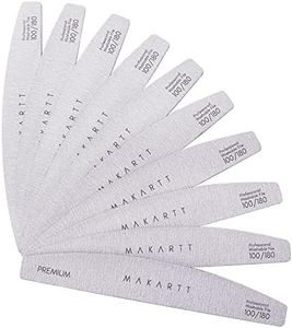Makartt Zebra Nail Files 100 100 Grit for Poly Nail Extension Gel and Acrylic Nails Emery Boards Doubled Sides Washable 10 Nail File Manicure Tools