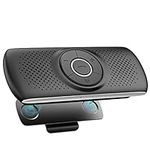 AGPTEK Hands Free Car Phone Kit Bluetooth 5.0 Car Speaker for GPS Music with TF Card Slot, Siri Google Assistant Support, Wireless in Car Visor Speakerphone Kits for Android & iOS Phone