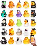 Jeep Ducks for Ducking (24 Pieces) - Halloween Ducks for Jeeps - 2" Halloween Themed Rubber Ducks Jeep Ducking - Plus Official Duck Duck Jeep Mobile App - Kid's Party Favor