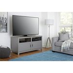 Ameriwood Home Stand up to 60" TV, MDF and laminated particleboard, Gray, (H) 69 x (W) 136 x (D) 51 cm