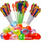 Jiada Automatic Fill And Tie Magic Water Balloons For Holi - Multicolour (Pack Of 6 (222 Balloons)