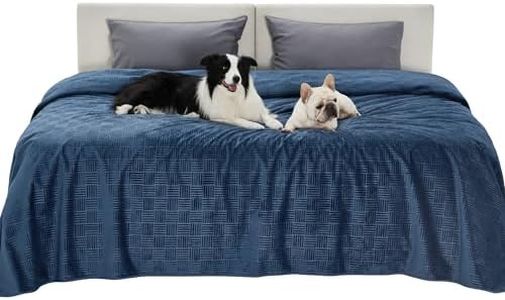 Bedsure Waterproof Bed Cover for Bed and Dogs Quick Drying,82x120IN