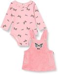 Levi's Baby Girls' Lvg Corduroy Skirtall Set 1ej325, PINK ICING, 18 Months