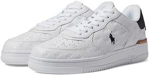 Polo Ralph Lauren Men's Masters Crt Sneaker, White, 6 UK