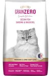 Grain Zero Dry Cat Food 7kg | Ocean Fish, Sardine & Mackerel | 48% Fresh Inclusion | Grain-Free & Gluten-Free | Hairball Control | Suitable for Long Coat Cats, All Life Stages