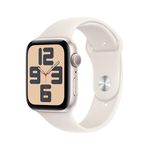 Apple Watch SE (2nd Gen, 2023) [GPS 44mm] Smartwatch with Starlight Aluminum Case with Starlight Sport Band. Fitness & Sleep Tracker, Crash Detection, Heart Rate Monitor, Retina Display