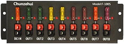 Chunzehui F-1005 9 Port 40A Connector Power Splitter Distributor Source Strip, 1 Input and 8 Output.