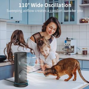 Dr. Prepare Desk Tower Fan – Compact Oscillating Cooling Fan