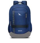 Lunar's Bingo Laptop Backpack For Men, Navy Blue | 48L Water Resistant Backpack For Men | Fits Upto 15.6 In Laptop Notebook | Stylish & Durable Office/School/Travel Backpack |Large