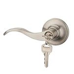 HENYIN Wave Lever Keyed Entry Door Lock/Door Knob Hardware Wave Handle and Closet Lockset(805SN-L)