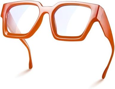 livho Blue Light Blocking Glasses for Women, Blue Light Glasses Oversized Rectangle Chic Preppy, Fashion Glasses