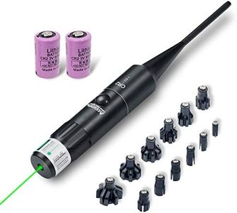 ARKSight Green Laser BoreSighter for .17 to .78 Calibers, Hunting Bore Sight for Rifle Scope and Handgun Sight, Laser Dot Boresighting Kit with Press Switch