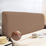 BOPOREAE Headboard Cover Full Queen Cal King Bed Headboard Slipcover Protector Stretch Solid Color Dustproof Cover Washable for Full Size Bed Bedroom Decor