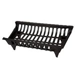 Pleasant Hearth CG24 CG24 24-Inch Cast Iron Grate, Black Finish