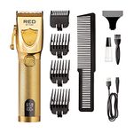 RED by Kiss Cordless Hair Clippers, Hair Trimmer for Professional Haircut, Grooming Kit for Men Ultra Clean-Cut Clipper