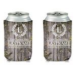 VictoryStore Can and Beverage Coolers: Custom Wedding Can Coolers - Laurel And Initial (50)