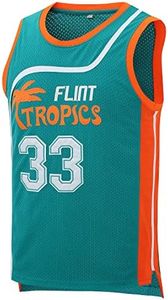 Aolapo Flint Tropics Jersey Moon 33 Basketball Jerseys for Men S-XXXL Green