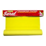 YELLOW SARAL WAX-FREE Transfer (Tracing) Paper For Precision Tracing on any Surface-12 inches x 12 foot roll