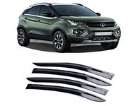 Empica Plastic Car Window Door Visor Rain Guard Side Wind Deflector Compatible with Tata Nexon (Set of 4)