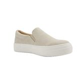 Soda TOPSHOE ave- Hike Platform Slip- On Sneaker w/Cushion Foam beige Size: 9 UK