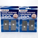 Anti Nausea / Motion Sickness Travel Wrist Bands. Ideal For Holiday And Travel - Pack of 2 - (4 in total)