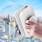 COOZICO Magnetic Window Glass Cleaner | Doublefaced Glass Cleaner | Double-Side Glazed Two Sided Wiper with 2 Extra Cleaning Cotton Squeegee Washing Equipment Household Magnet