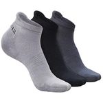 HEELIUM Bamboo Anklet Socks for Men|Ankle Length|Odour-Free & Breathable|Padded Base & Anti-bacterial|3X Softer than Cotton Socks, Multicolor