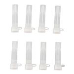 500Pcs 1.5ml Reusable Microcentrifuge Tube EcoFriendly Polypropylene Centrifuge Tube with Snap Cap for Lab Supplies (Flat Bottom)