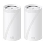 TP-Link Deco BE17000 Tri-Band WiFi 7 Mesh System (Deco BE75) - 8-Stream, 17 Gbps, 200+ Device Connect, 10 Gbps Wired, AI Roaming, Google/Alexa, HomeShield 2-Pack
