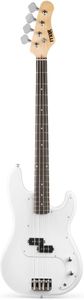 MAX Full-Size Bass Guitar Pack – White Electric Guitar Set