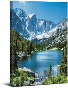 Rocky Mountain National Wall Art Colorado National Parks Wall Poster Nature Landscape Forest Wall Art National Geographic Photograph Mountains Landscape Pictures for Bedroom Office Living Room 12x16”