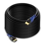 Aurum Cables Ultra Series HD14BB50FTNB-N 26 AWG High Speed HDMI Cable CL3 Rated for in-Wall Installation, Supports 3D, Ethernet and Audio Return (50-Feet, 1-Pack)