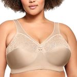 Glamorise Women's Plus Size Magic Lift Full-Figure Support Bra #1000, Blush, 38 D