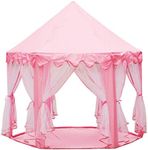 Hexagon Princess Play Tent Pink Kids Play House Large Indoor/Outdoor Tunnel Pop Up Toys for Baby Parent-Child Gift, Summer Shade Toy Play Tent with a Carry Bag