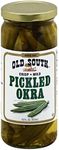 Old South Mild Pickled Okra 16 Oz Jar (2 Pack)