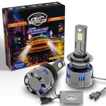 PRIVON - Loyalty in every mile H7 LED Headlight Bulb for car 210W 21000LM 6500K (White LED Head light) with External CANBUS Ballast Driver,2 years Replacement Guarantee (210 watts, H7/H18)pack of 2