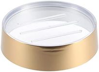Brushed Gold Soap Dish Cup Dispenser Tray Golden