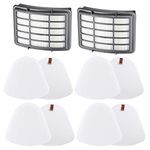 LINNIW 4+2 Pack Vacuum Filter Compatible Shark Navigator Lift-Away NV350, NV351, NV352, NV355, NV356E, NV357, NV360, NV370, NV391, UV440, UV490, UV540, XFF350 XHF350