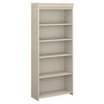 Bush Furniture 5 Shelf Bookcase with 3 Adjustable Storage Shelves | Fairview Collection Tall Bookshelf for Office or Home | 30Wx12Dx69H