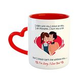 ASHVAH I am Sorry I Love You Ceramic Coffee/Tea Mug/Cup - Best Valentines Day Gift for Wife, Husband, Boyfriend, Girlfriend, Sorry Gift for Girlfriend Love, Best Valentines Day Gift for her