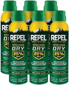 Repel Insect Repellent Sportsmen Formula Dry 25% DEET, Aerosol, 4-Ounce, 6-Pack