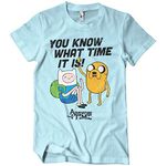 Adventure Time Officially Licensed It's Mens T-Shirt (Sky Blue), Medium