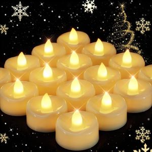 HOUSELY Candles for Home Decor Pack of 100 Flameless LED Tea Lights Candles Battery Operated Lights for Home Decoration LED Candles for Home, Weddings, Events, Emergencie, Decorations