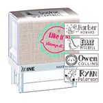 Stamp by Me | Name Stamp for Clothing Kids | Fabric Markers | Name Stamps | Self-inking | Kiddo Clothes and Book Markers | Personalized Stamp | Custom School Rubber Stamp | Resistance, Clear and Easy