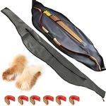 limaity Traditional Bow Bag 60 Inch Longbow Case Bag Arrow Quiver Set for Longbow or Recurve Bow Horse Bow Backpack Case Adjustable Straps (Black)