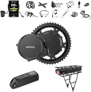 Bafang 48V 750W Mid Motor - BBS02B Mid Drive eBike Conversion Kit with Battery (Optional) and LCD Display for 68 73 100mm Bottom Bracket, 8fun BBS02 G340 Electric Bicycle Kit (CAN Protocol