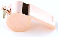 Personalised Engraved Stainless Steel Rose Gold Whistle - Great gift for teachers and coaches