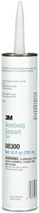 3M 08300 Ultrapro Tan Autobody Sealant Cartridge - 1/10 Gallon