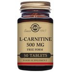 Solgar 500 mg L-Carnitine Tablets - Pack of 30 - Metabolism Support - Helps Transport Fatty Acids - Vegan, Gluten Free and Kosher