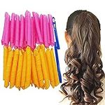 VASLON 40 Pack Magic Hair Curlers Spiral Curls Styling Kit,No Heat Hair Curlers and 2 Styling Hooks, Manual Hair Curler Magic Spiral Ringlets Circle Roller, Wave Formers DIY Hair Roller Tool (30cm)